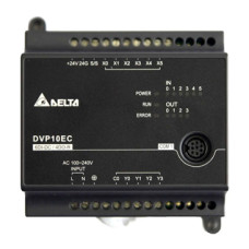 DVP24EC00R3  Контроллер: 12DI/12DO (Relay), 100~240 AC Power, 2 COM: RS232 & RS485