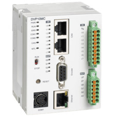 DVP10MC11T  Управление скоростью, позиционированием, моментом, контроль до 16 осей, встроеные порты Ethernet, RS-232, RS-485