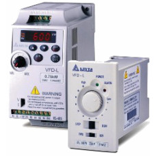 VFD001L21A  Преобразователь частоты (0.1kW 220V)